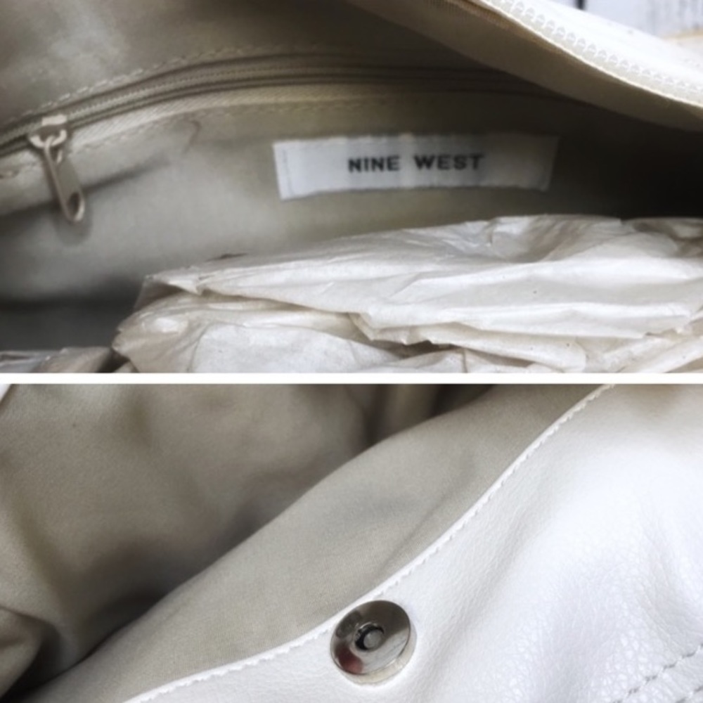 Nine West Carmel white handbag purse satchel NWT - Picture 5 of 8